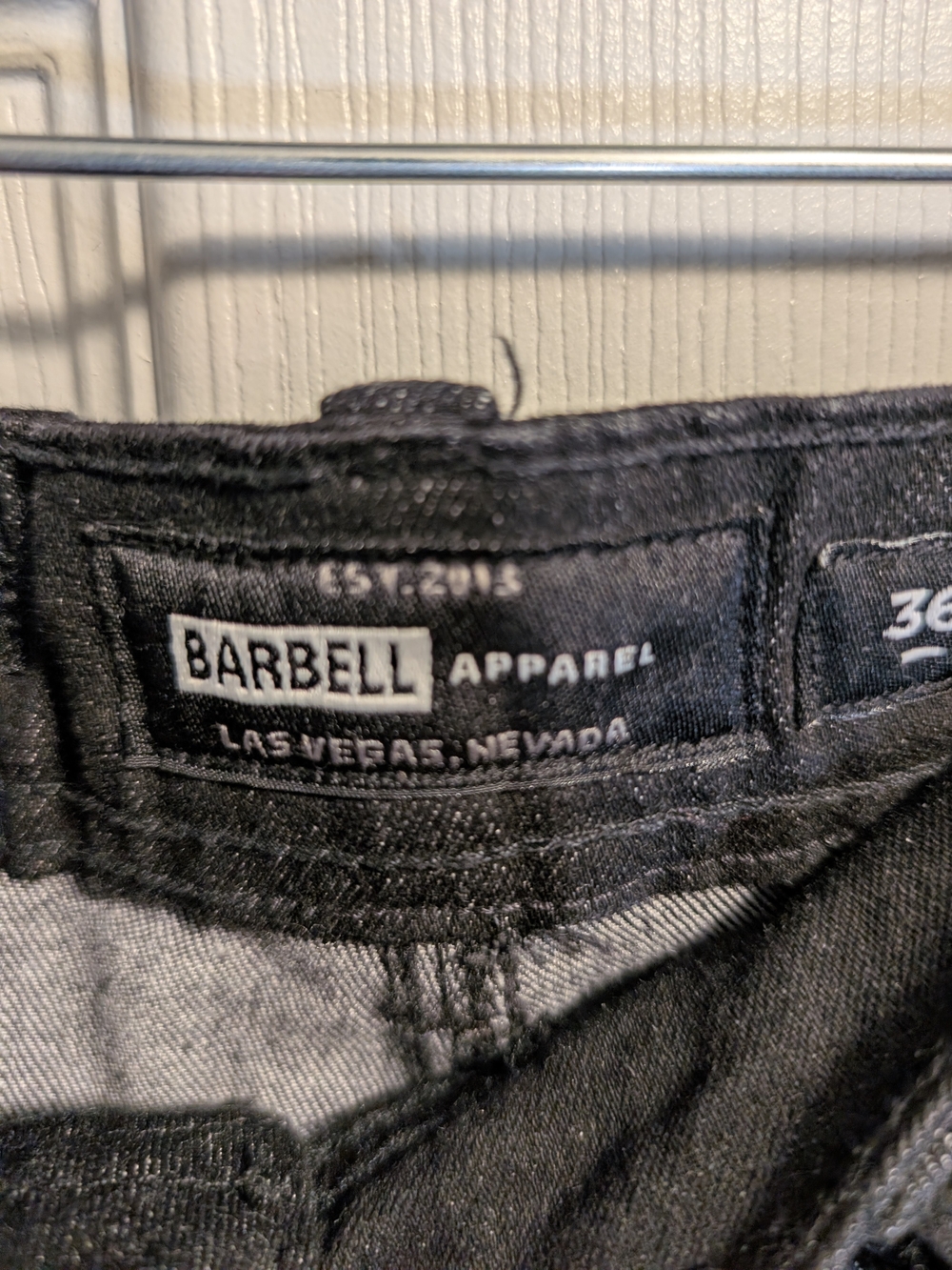 Barbell Apparel Men’s Relaxed Black Jeans